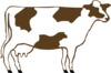 White And Brown Cow Clip Art